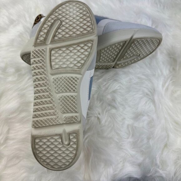 Axel Arigato Genesis Low Top Sneaker in White/Dusty Blue/Leopard - Picture 9 of 9